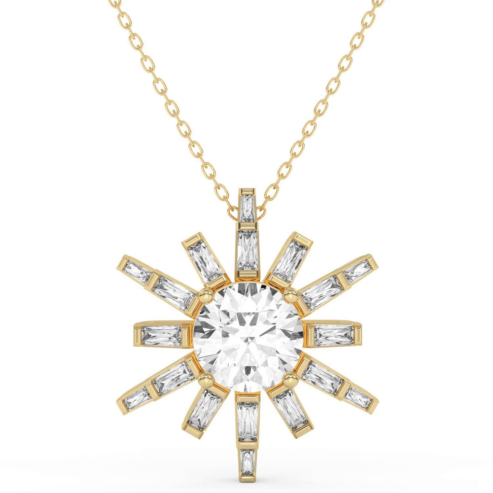 360 degree view of Celestial Sunburst Pendant
