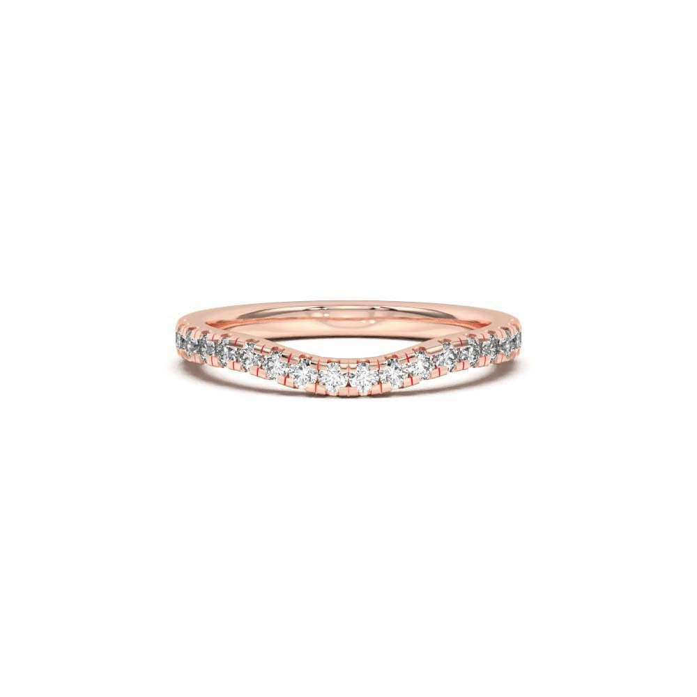 360 degree view of Orbit Pavé Curved Band
