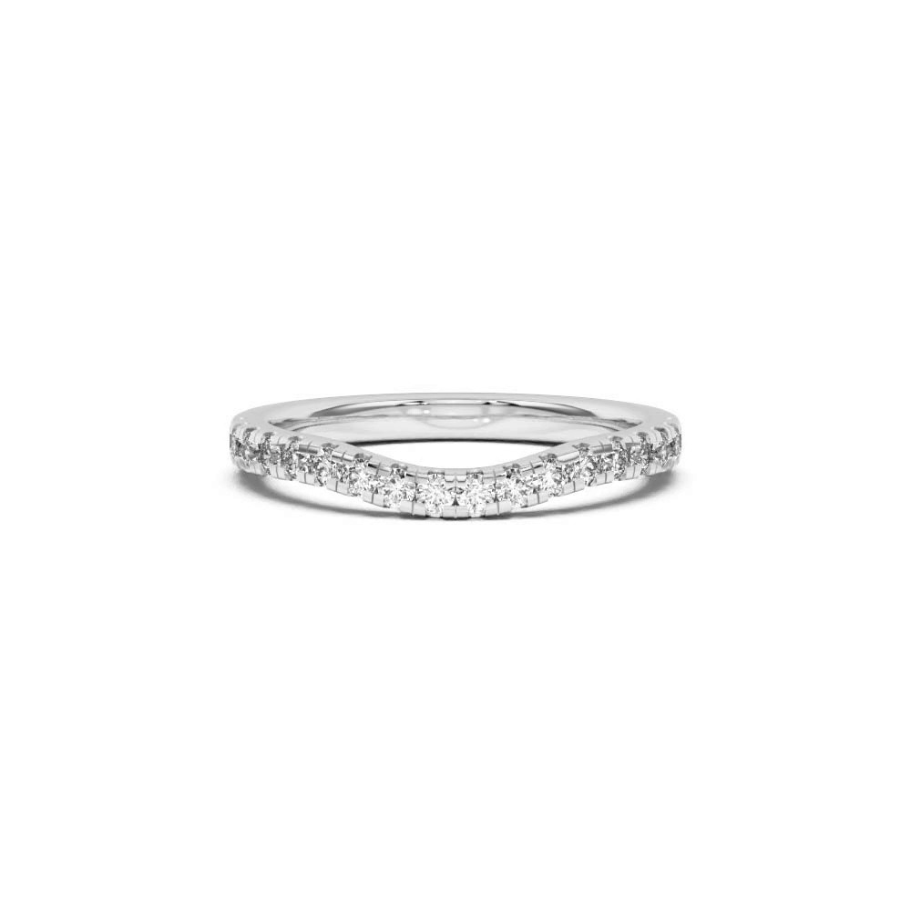 360 degree view of Orbit Pavé Curved Band