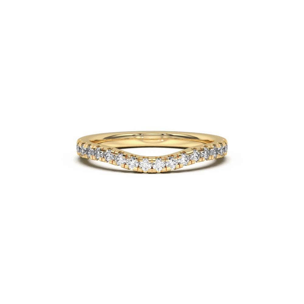 360 degree view of Orbit Pavé Curved Band