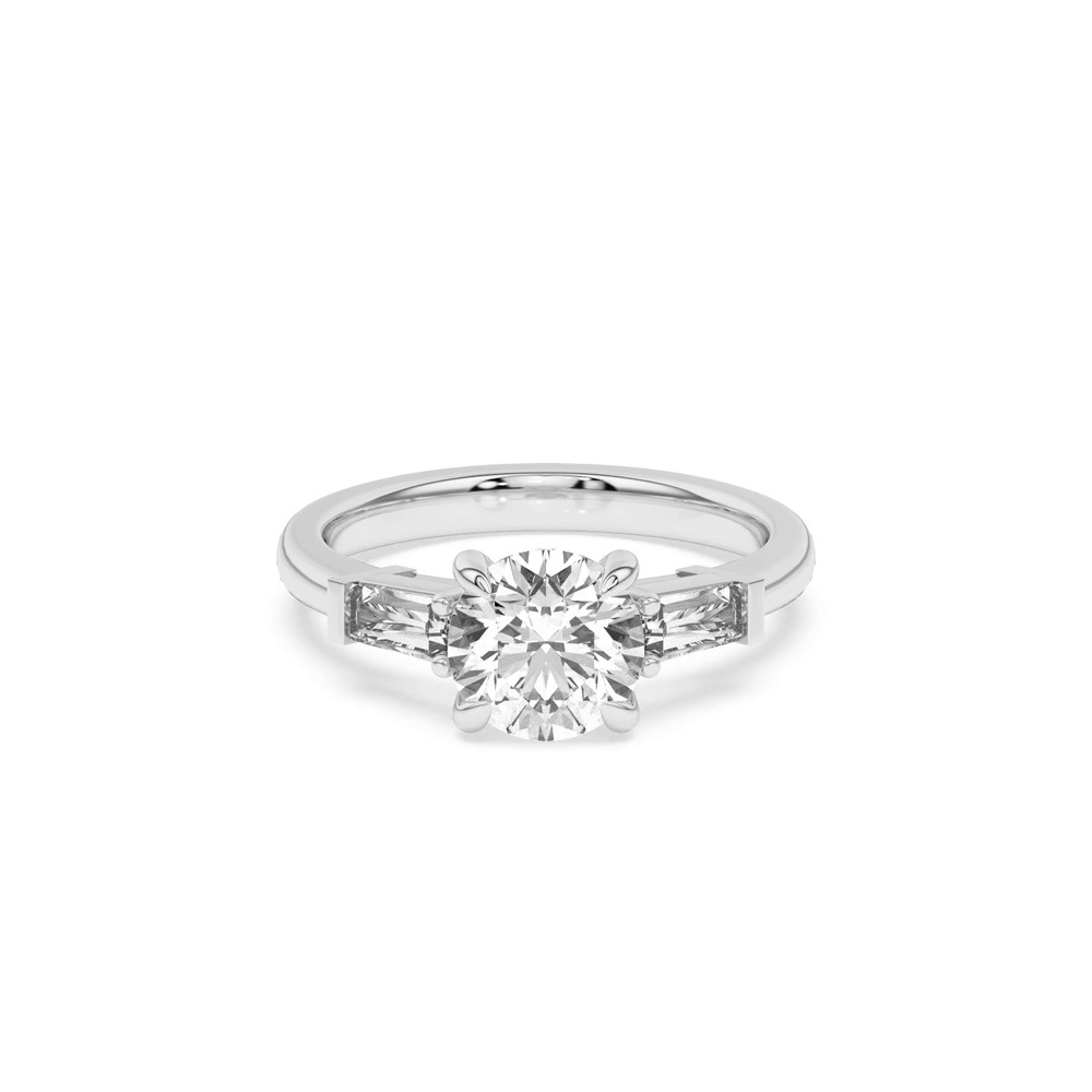 360 degree view of Arden Tapered Baguette Engagement Ring