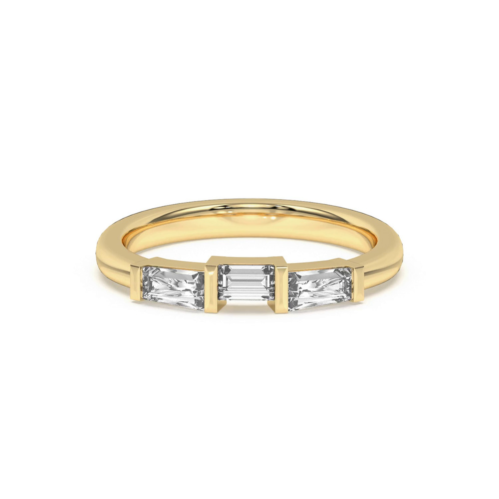 360 degree view of Arden Lab Baguette Inset Band