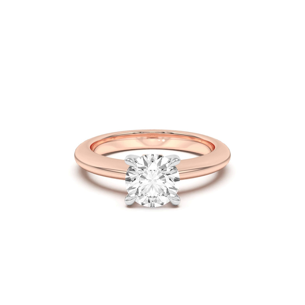 360 degree view of Golden Rose Heart Engagement Ring