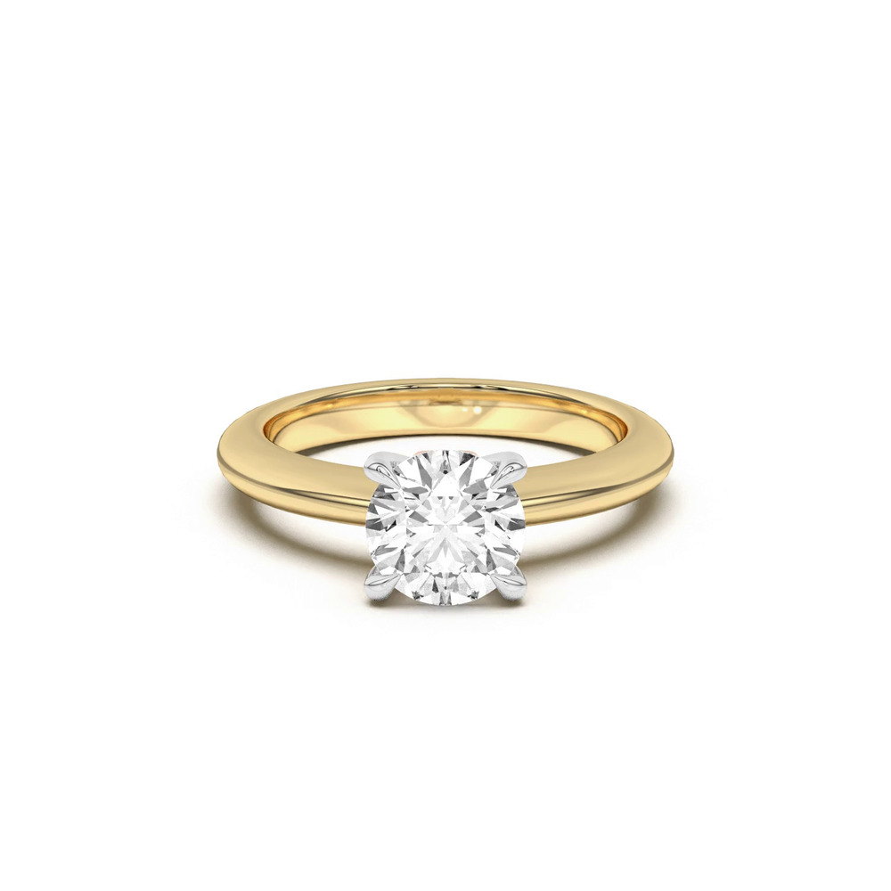 360 degree view of Golden Rose Heart Engagement Ring