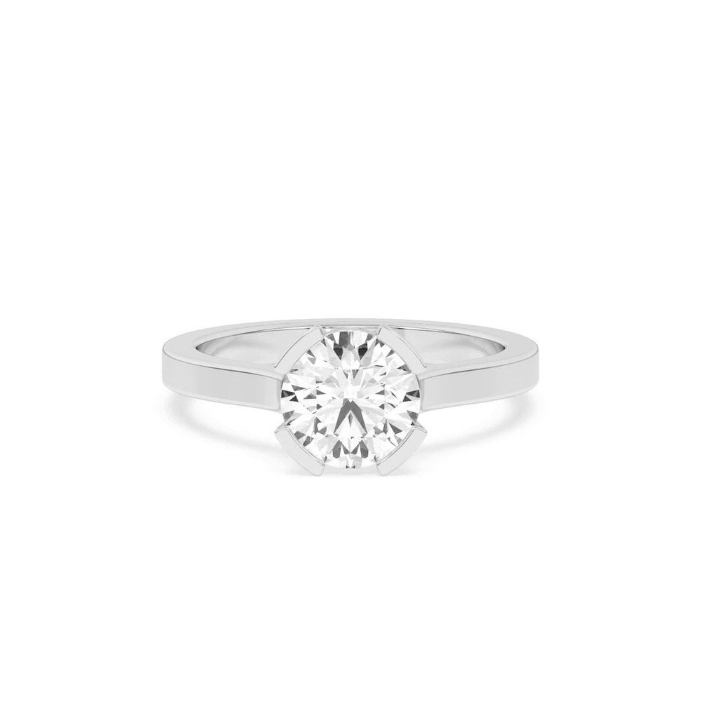 360 degree view of Vista Split Bezel Engagement Ring