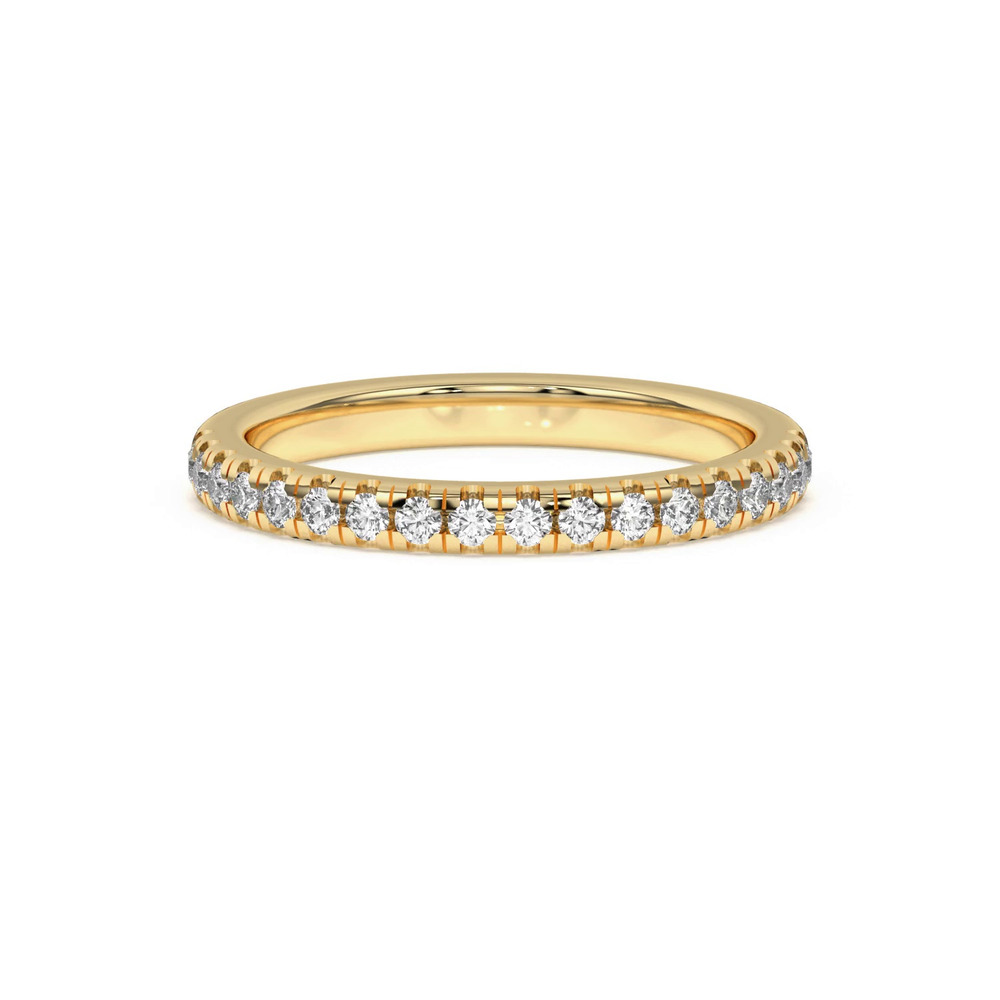 360 degree view of Timeless Pavé Diamond Band (2mm)