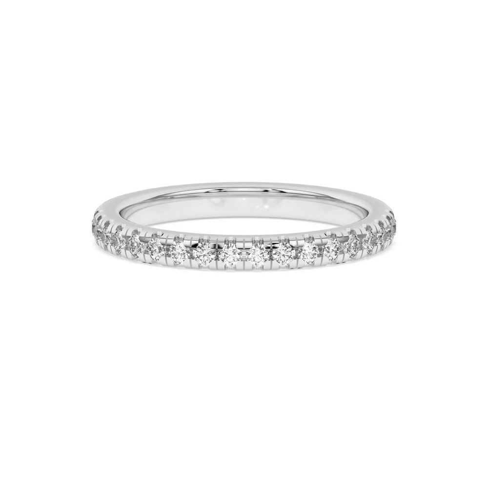 360 degree view of Timeless Pavé Diamond Band (2mm)