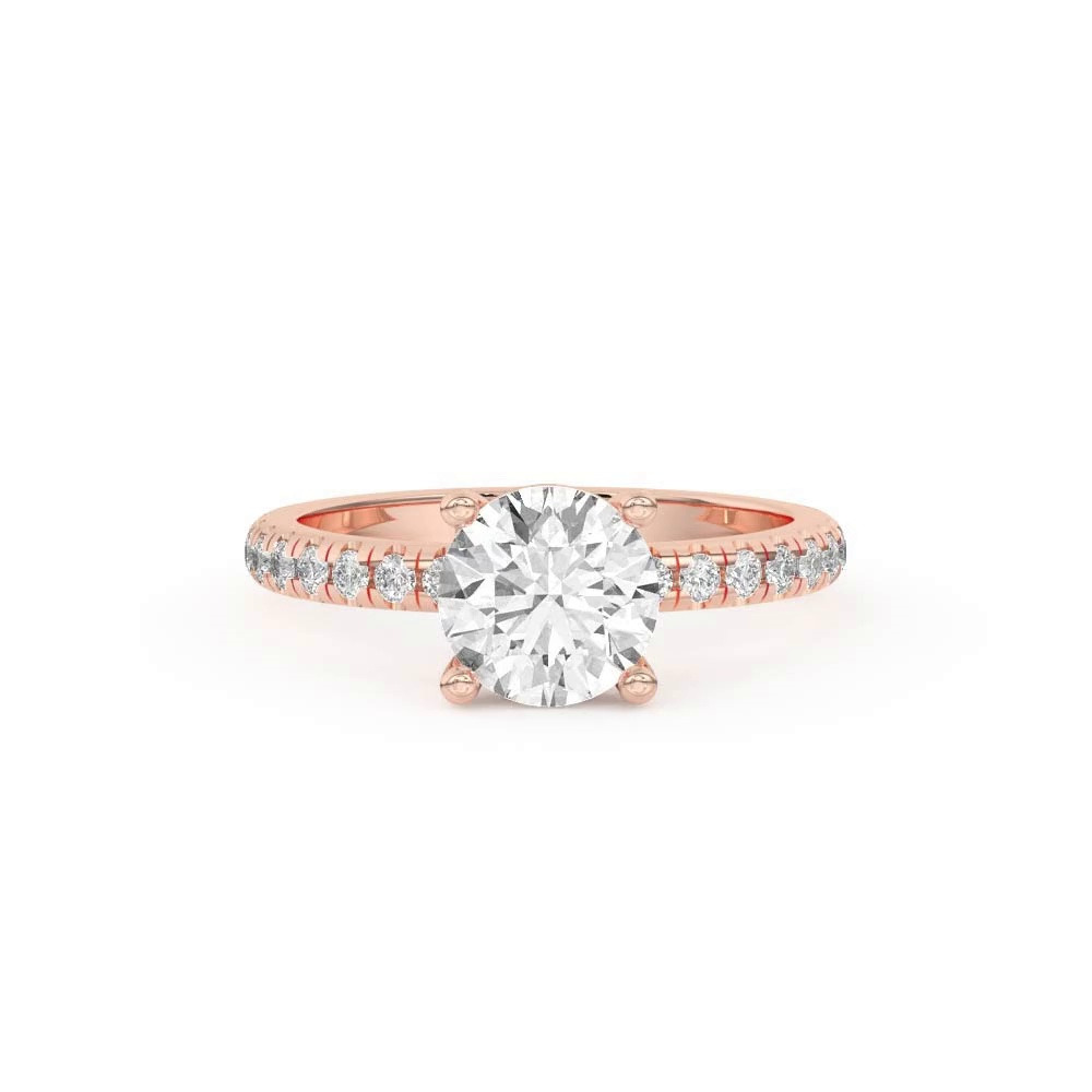 360 degree view of Betsy Classic Pavé Engagement Ring