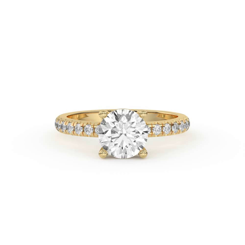 360 degree view of Betsy Classic Pavé Engagement Ring