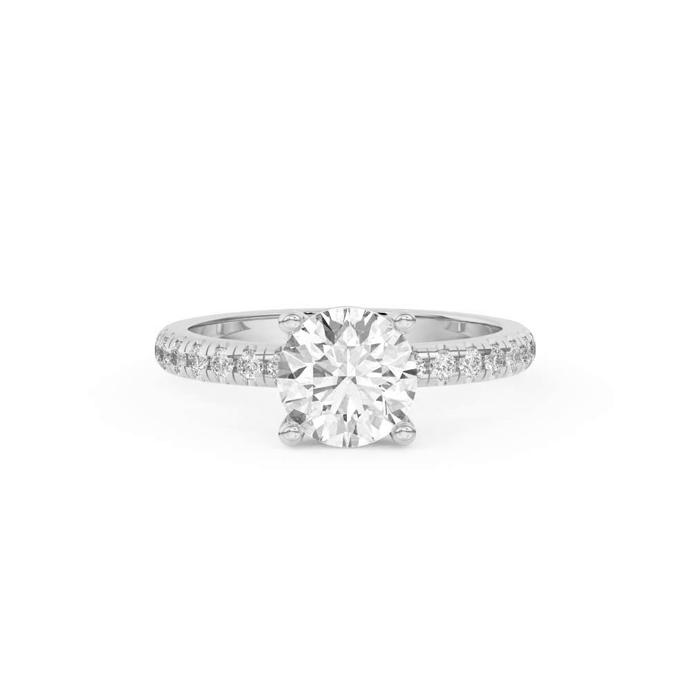 360 degree view of Betsy Classic Pavé Engagement Ring