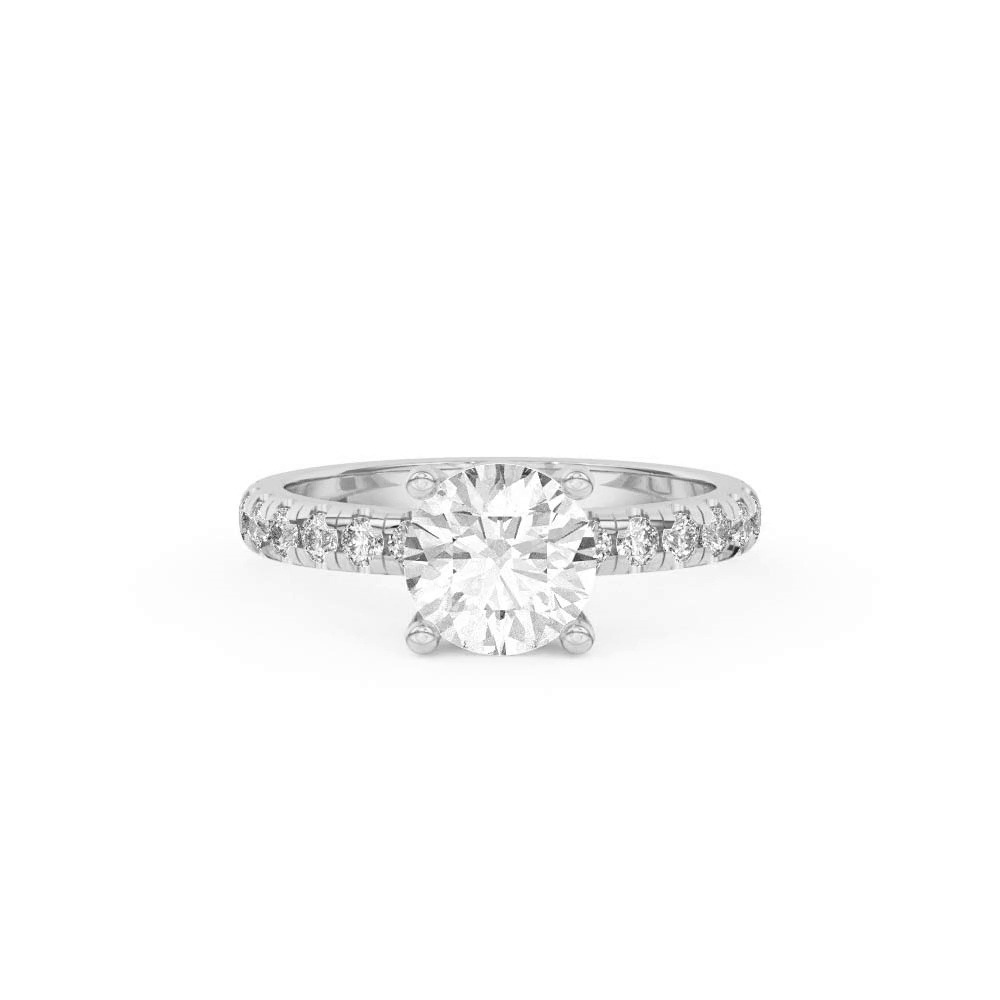 360 degree view of Betsy Grand Lab Pavé Engagement Ring