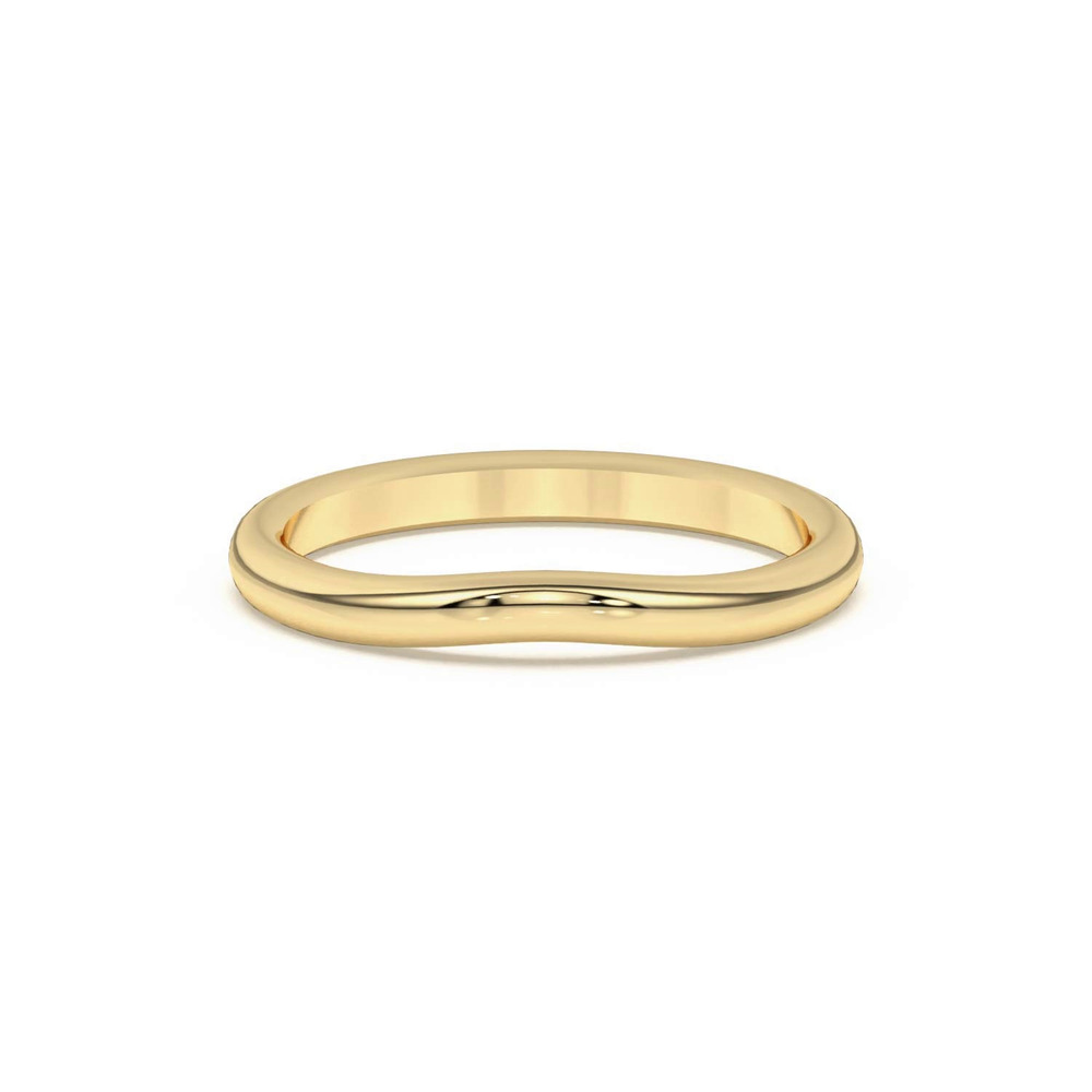 360 degree view of Ally Curved Band (2mm)