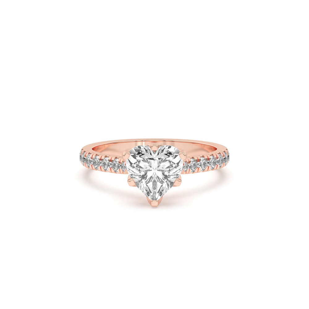 360 degree view of Marigold Grand Tulip Inspired 6 Prong Lab Engagement Ring