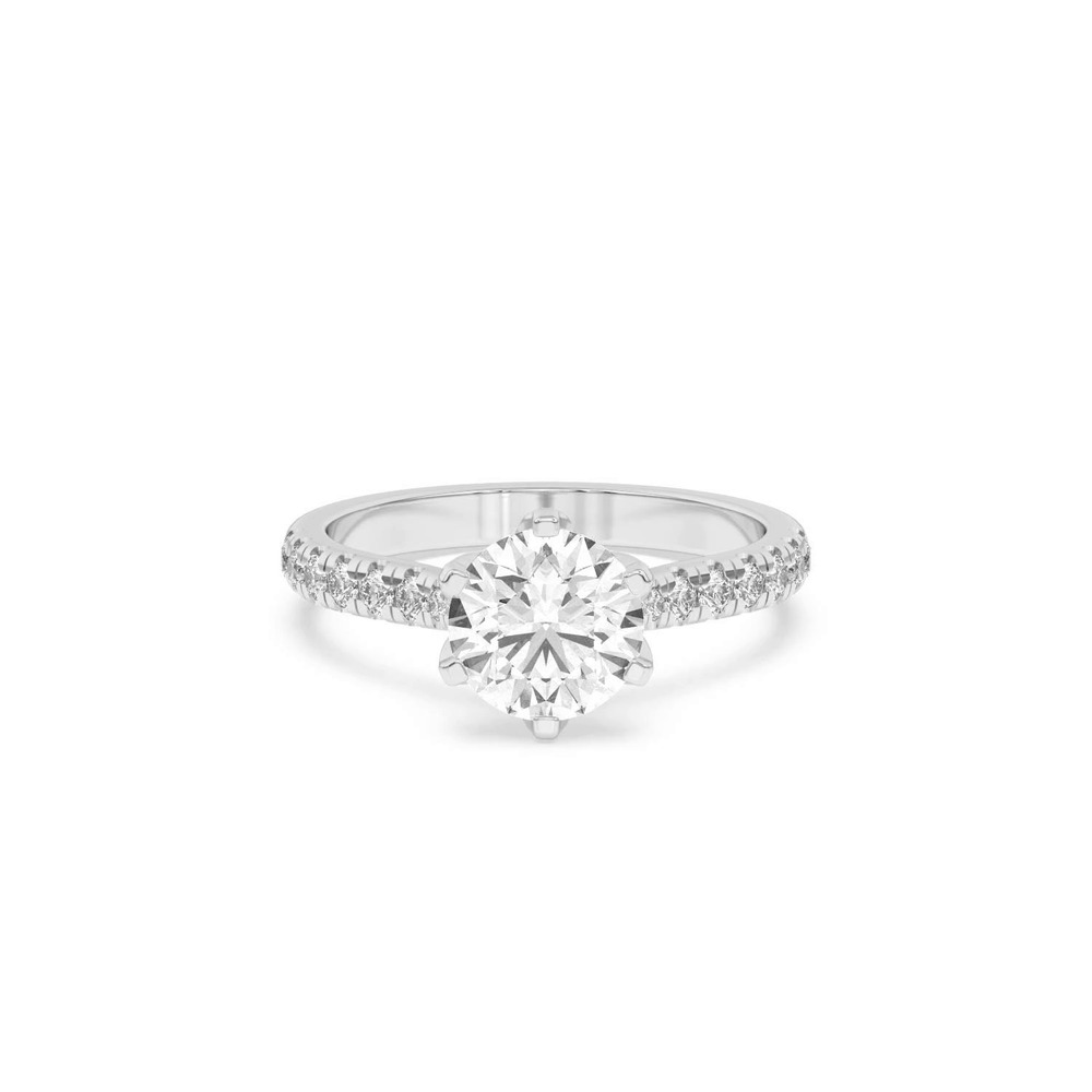 360 degree view of Marigold Grand Tulip Inspired 6 Prong Engagement Ring