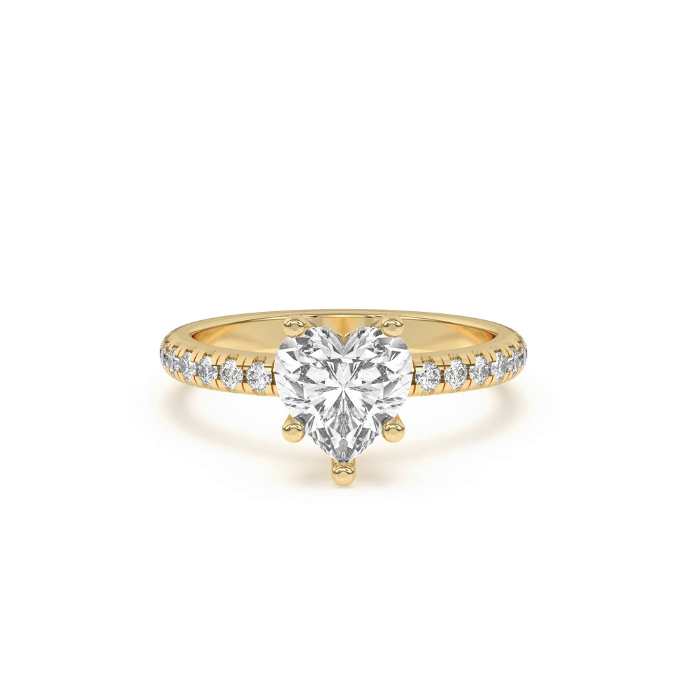 360 degree view of Marie Grand Hidden Halo Lab Pavé Engagement Ring