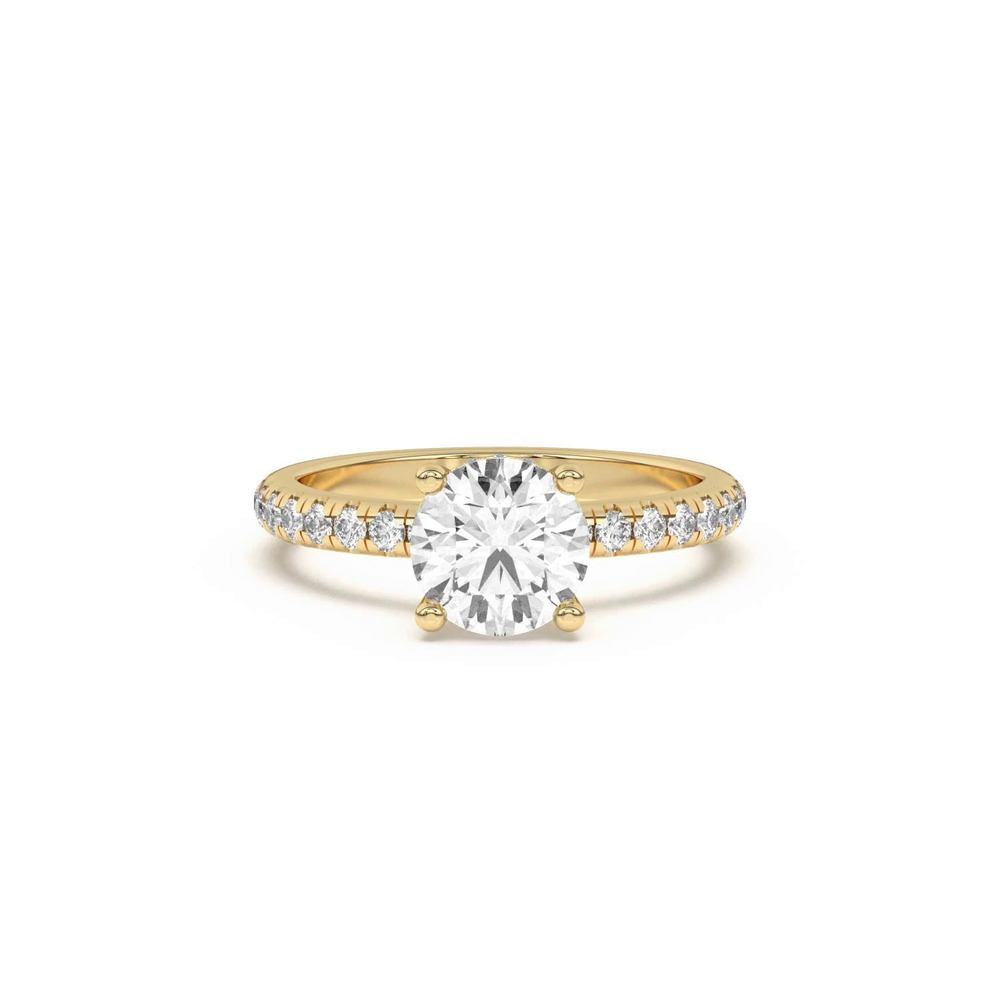 360 degree view of Marie Grand Hidden Halo Pavé Engagement Ring