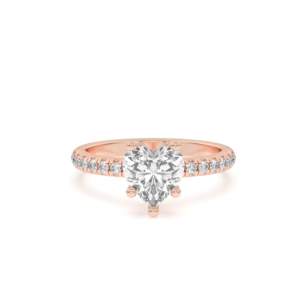 360 degree view of Marie Grand Hidden Halo Lab Pavé Engagement Ring
