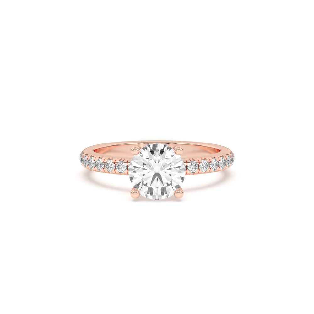 360 degree view of Marie Grand Hidden Halo Pavé Engagement Ring