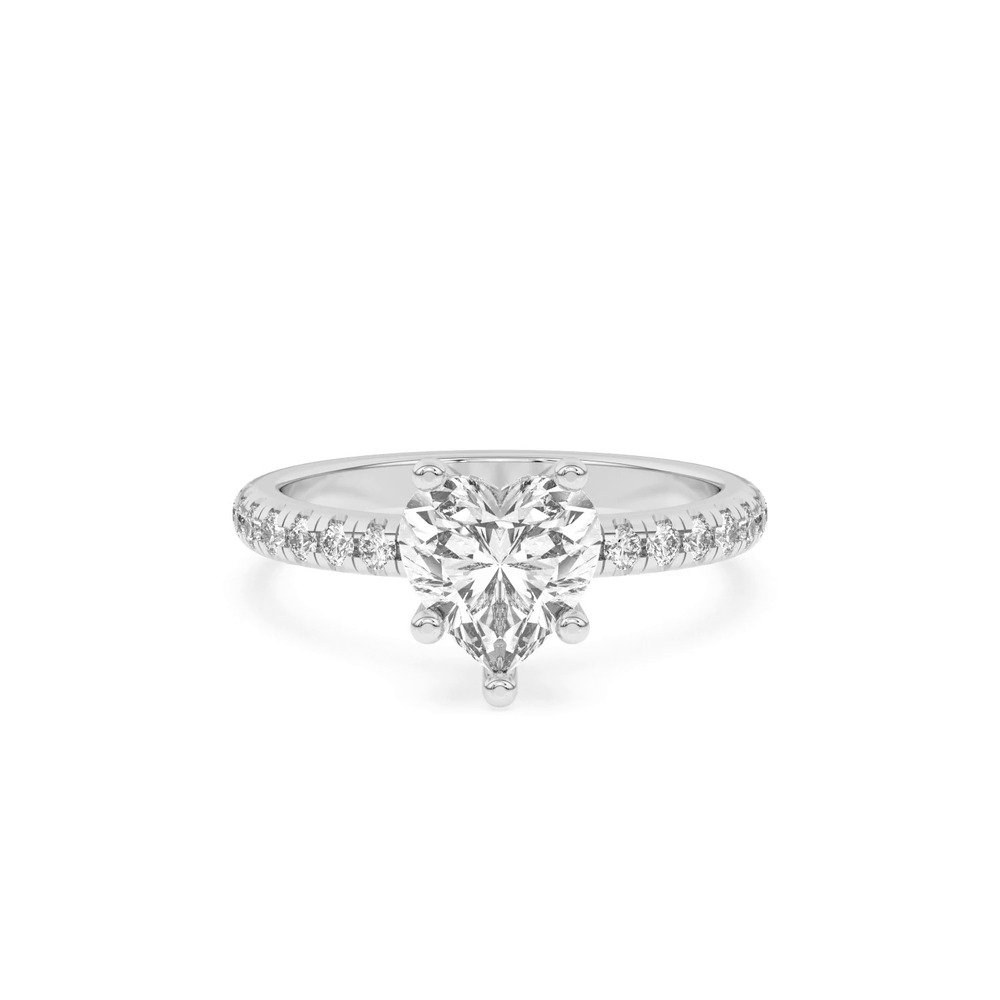 360 degree view of Marie Grand Hidden Halo Lab Pavé Engagement Ring