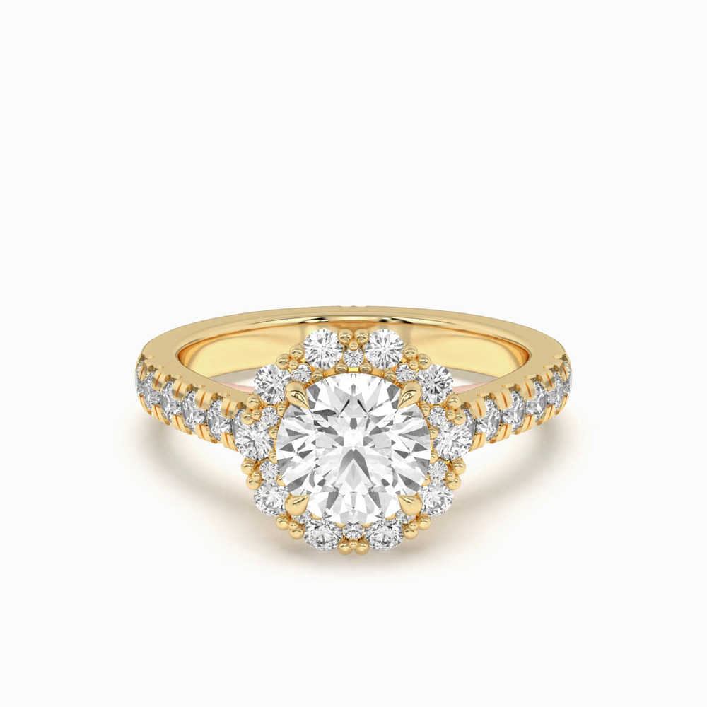 360 degree view of Seraphine Lab Halo Engagement Ring