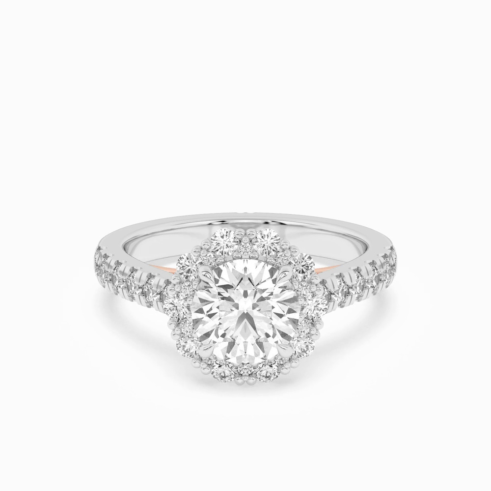 360 degree view of Seraphine Lab Halo Engagement Ring