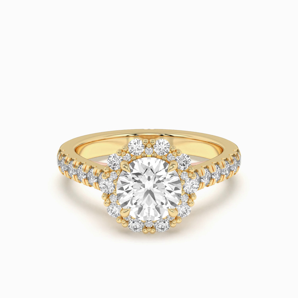 360 degree view of Seraphine Halo Engagement Ring