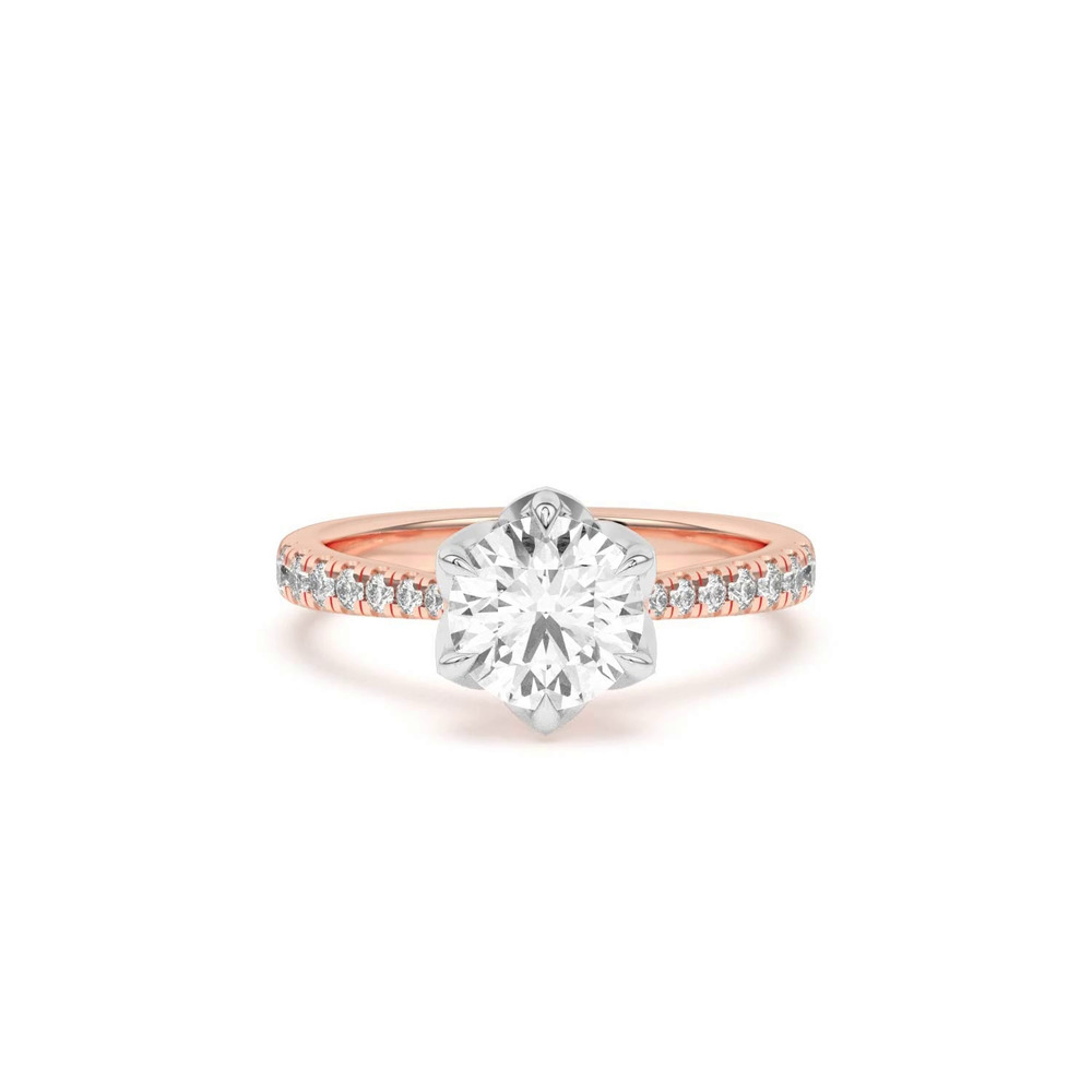 360 degree view of Petalo Engagement Ring