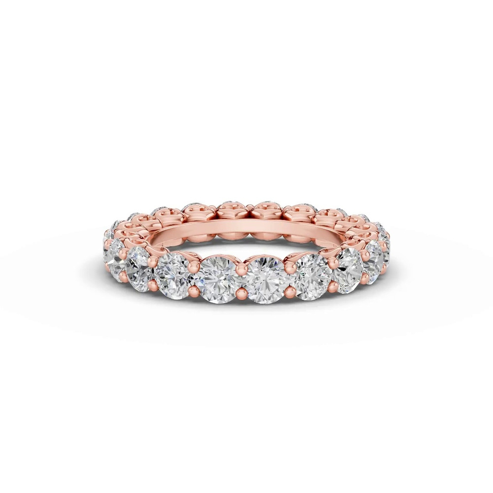 360 degree view of Sculpted Heart Diamond Eternity Ring (3 ct. tw.)