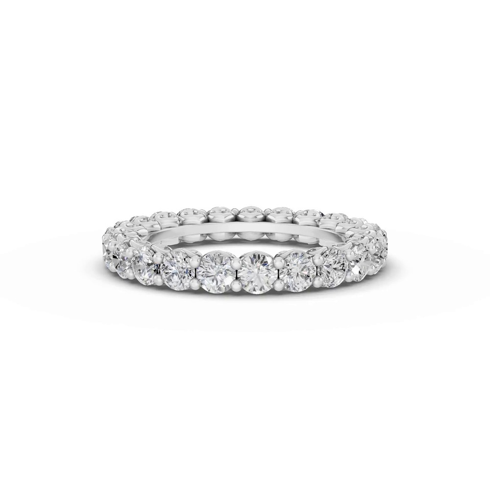 360 degree view of Sculpted Heart Diamond Eternity Ring (2 ct. tw.)