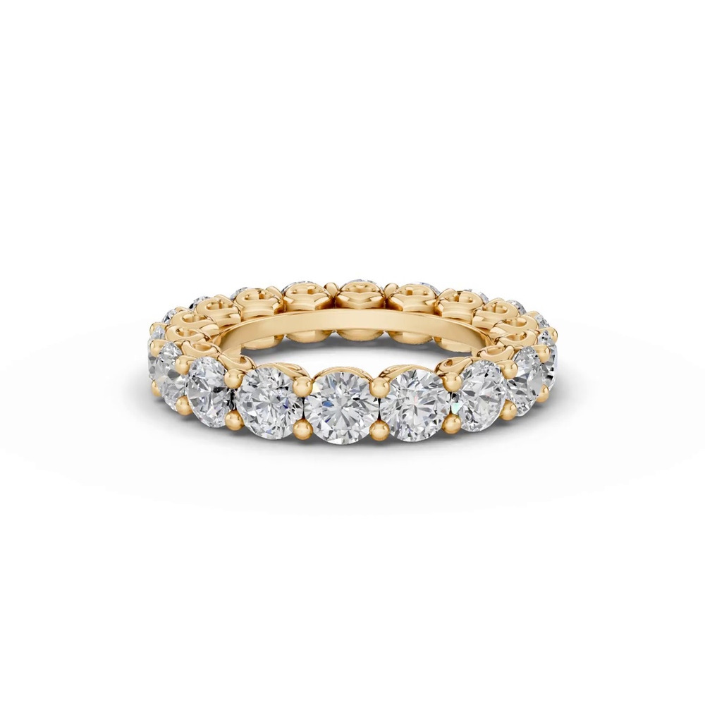 360 degree view of Sculpted Heart Diamond Eternity Ring (4 ct. tw.)