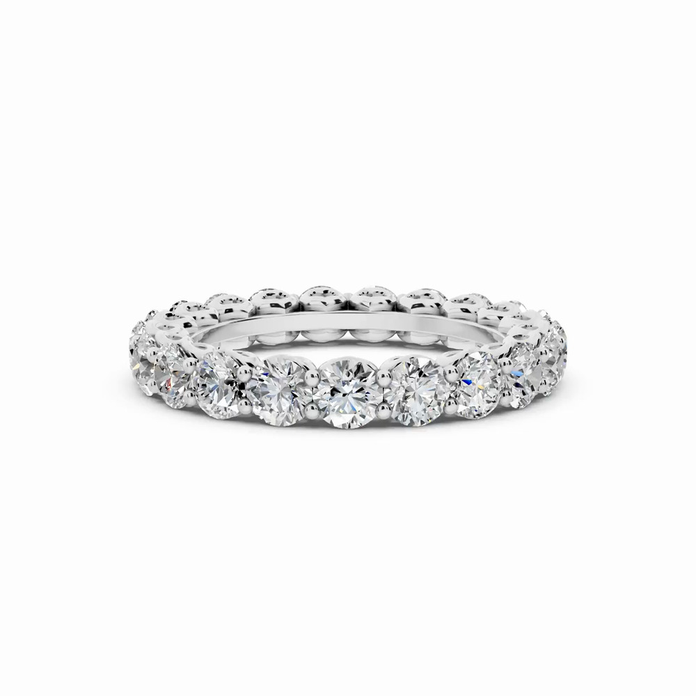 360 degree view of Sculpted Heart Diamond Eternity Ring (2.50 ct. tw.)