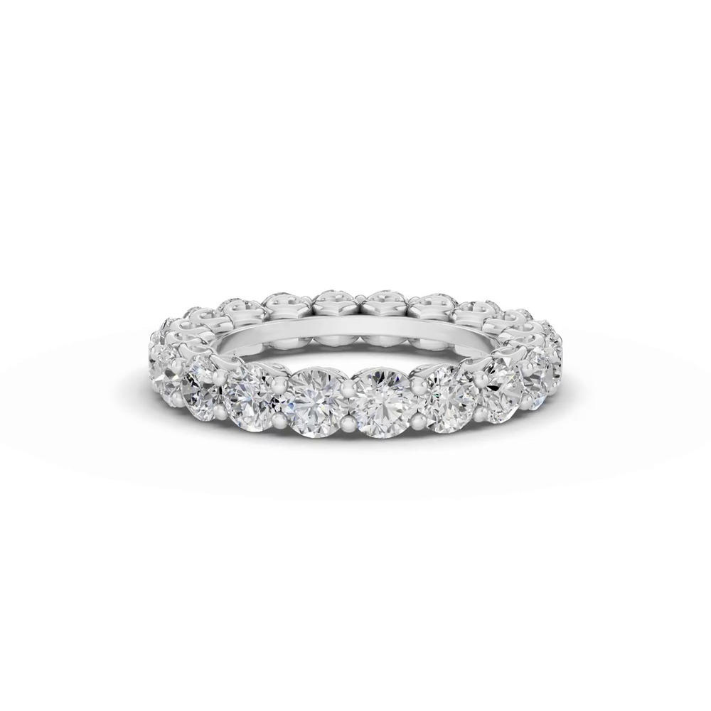 360 degree view of Sculpted Heart Lab Diamond Eternity Ring (3 ct. tw.)