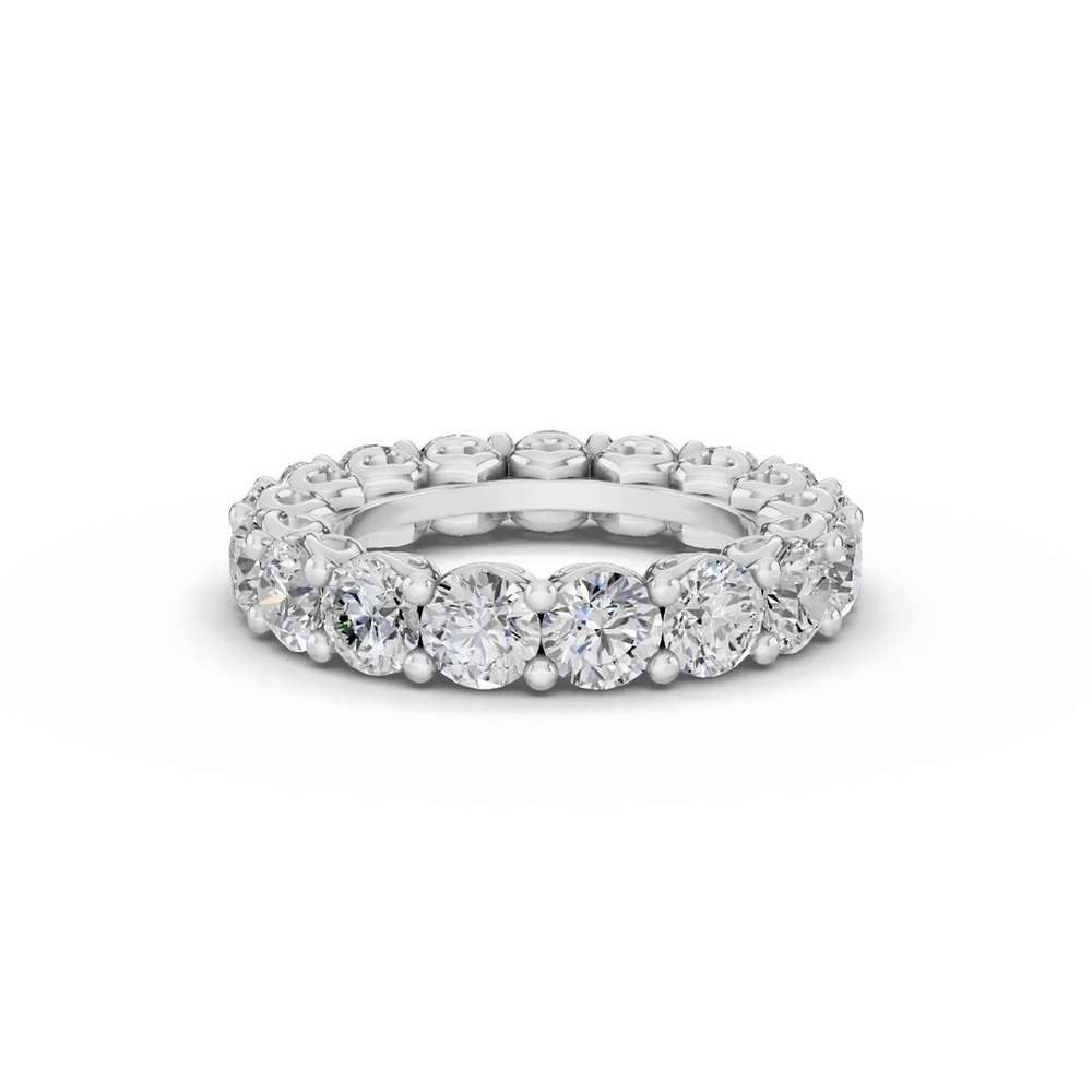 360 degree view of Sculpted Heart Lab Diamond Eternity Ring (5 ct. tw.)