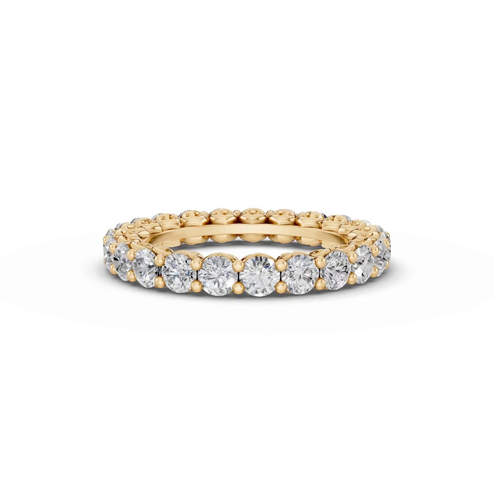 360 degree view of Sculpted Heart Lab Diamond Eternity Ring (2 ct. tw.)