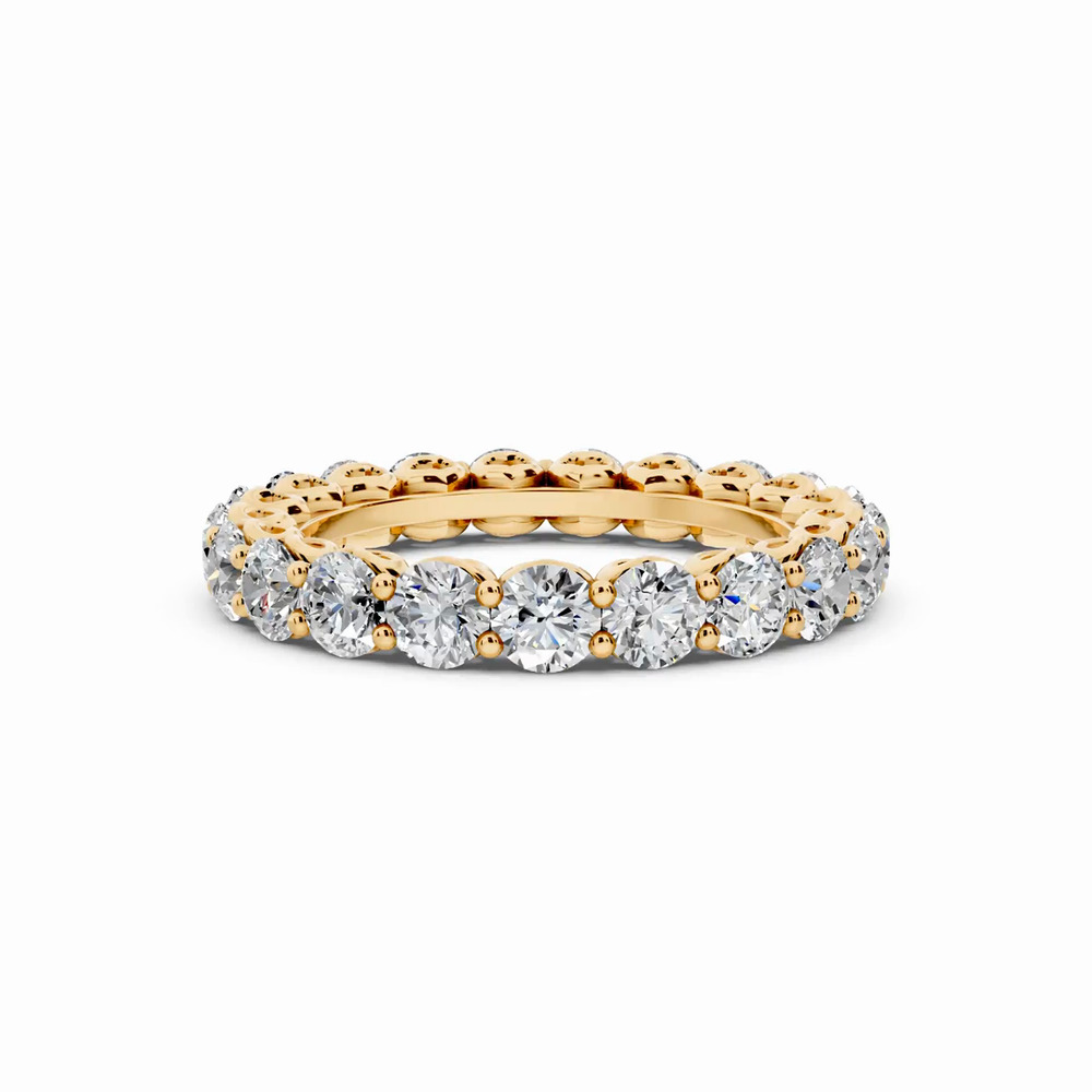 360 degree view of Sculpted Heart Lab Diamond Eternity Ring (2.50 ct. tw.)