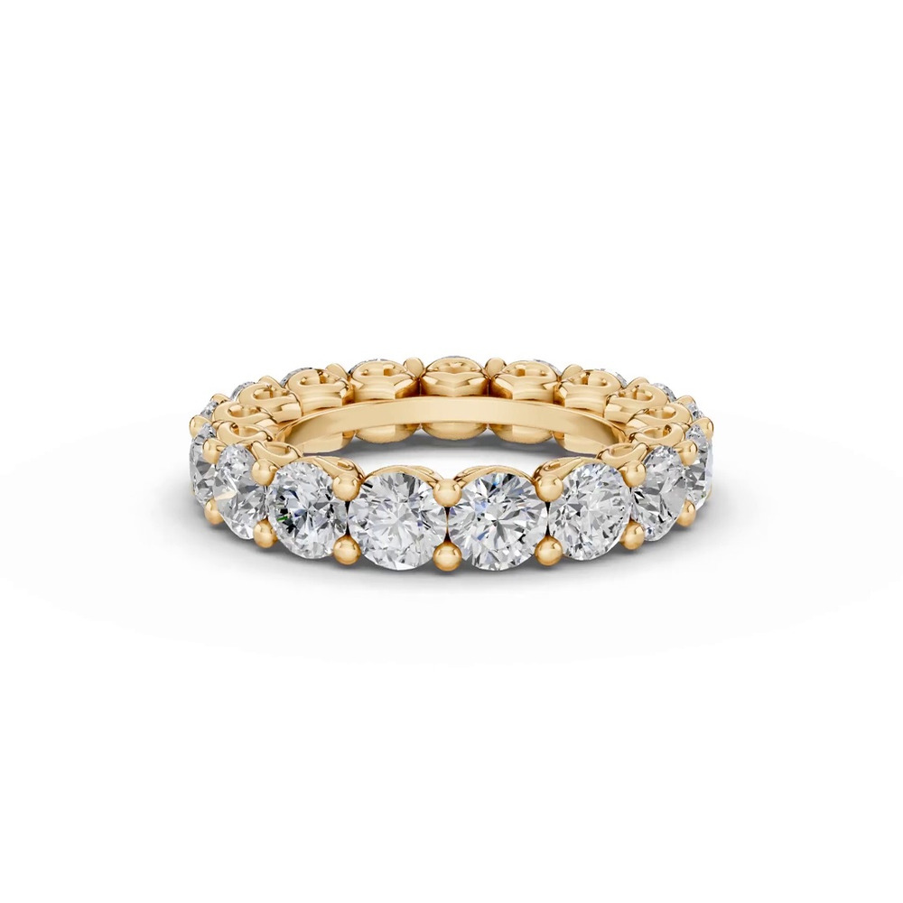 360 degree view of Sculpted Heart Lab Diamond Eternity Ring (5 ct. tw.)
