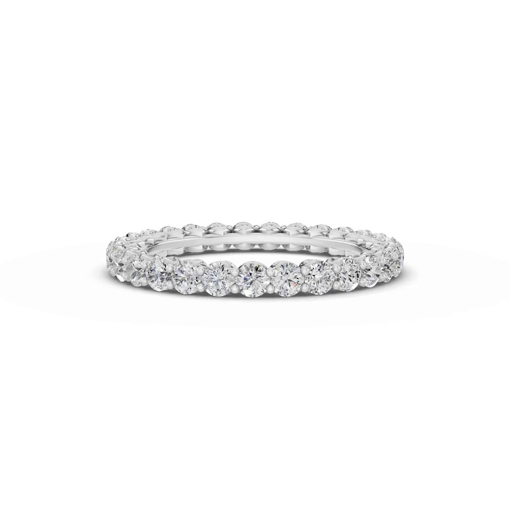 360 degree view of Sculpted Heart Lab Diamond Eternity Ring (1 ct. tw.)