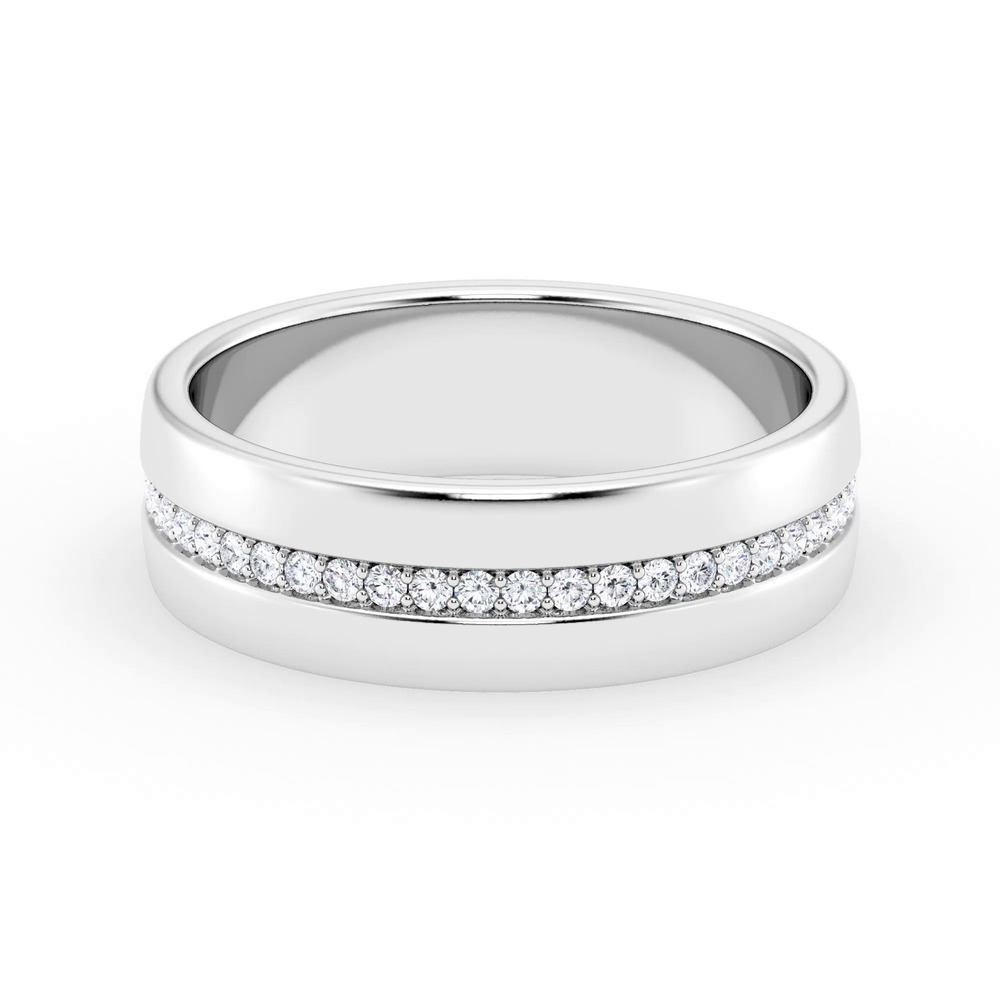 360 degree view of Pavé Lab Diamond Eternity Band (6mm)