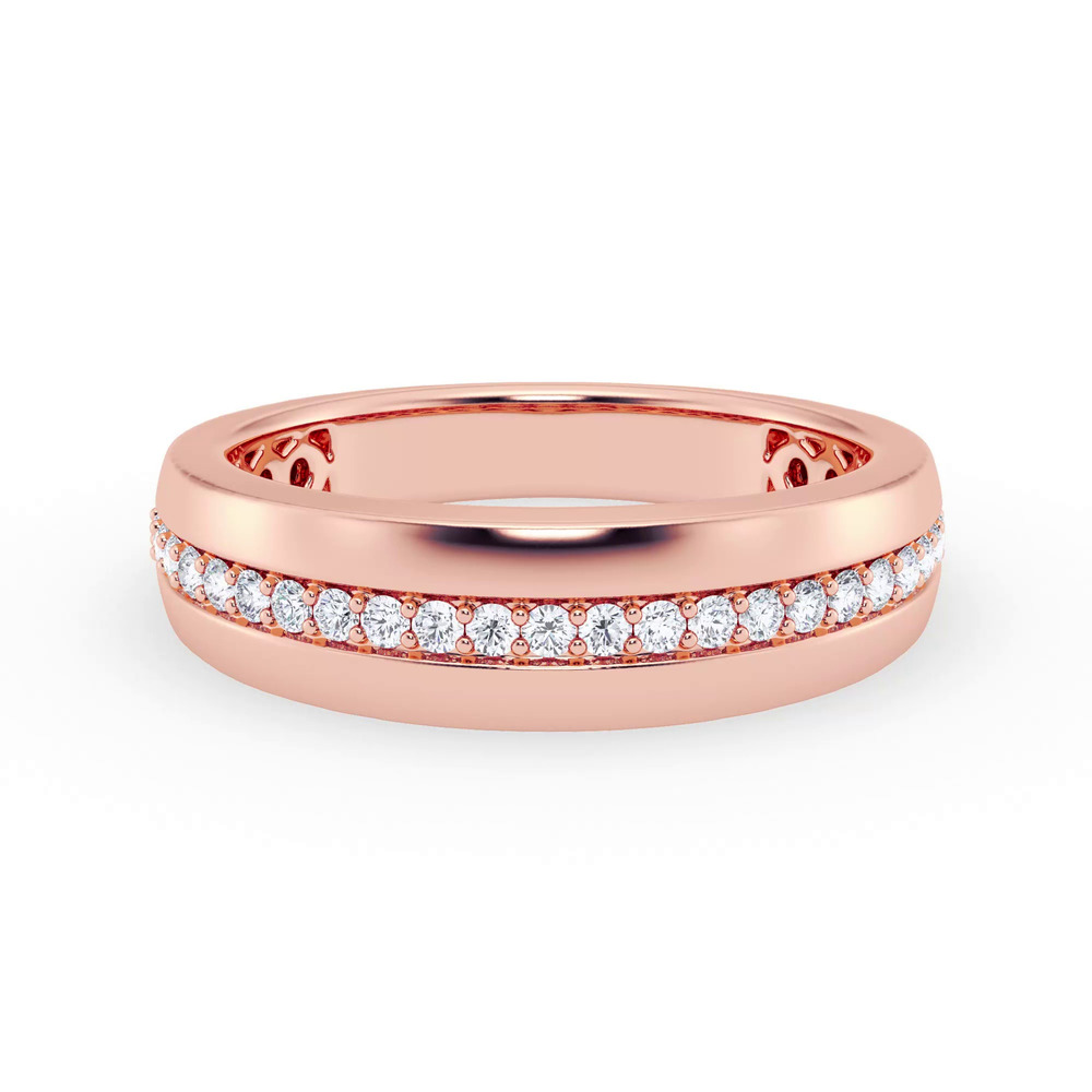 360 degree view of Tapered Lab Diamond Band (6mm)