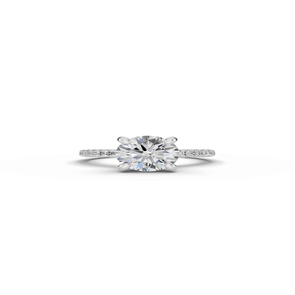 360 degree view of Tradition Hidden Halo Lab Pavé Engagement Ring (.30ct. tw.)