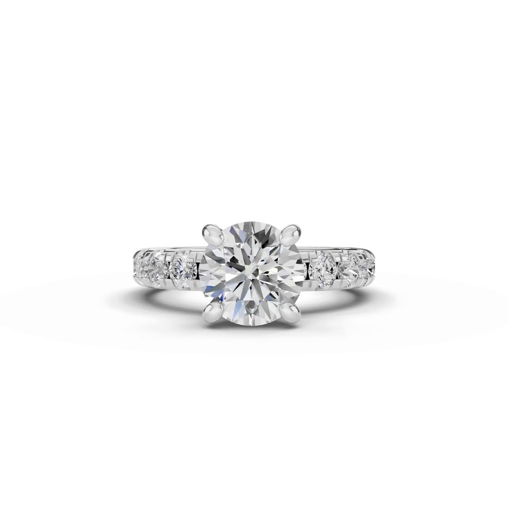360 degree view of Tradition Hidden Halo Lab Pavé Engagement Ring (1.00ct. tw.)