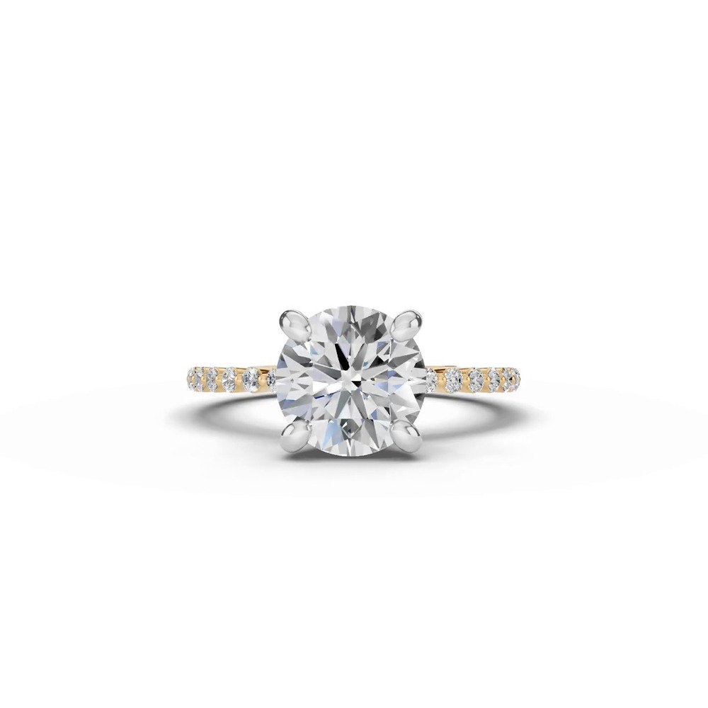 360 degree view of Signature Hearts & Arrows Shared Prong Lab Engagement Ring (1/5ct. tw.)