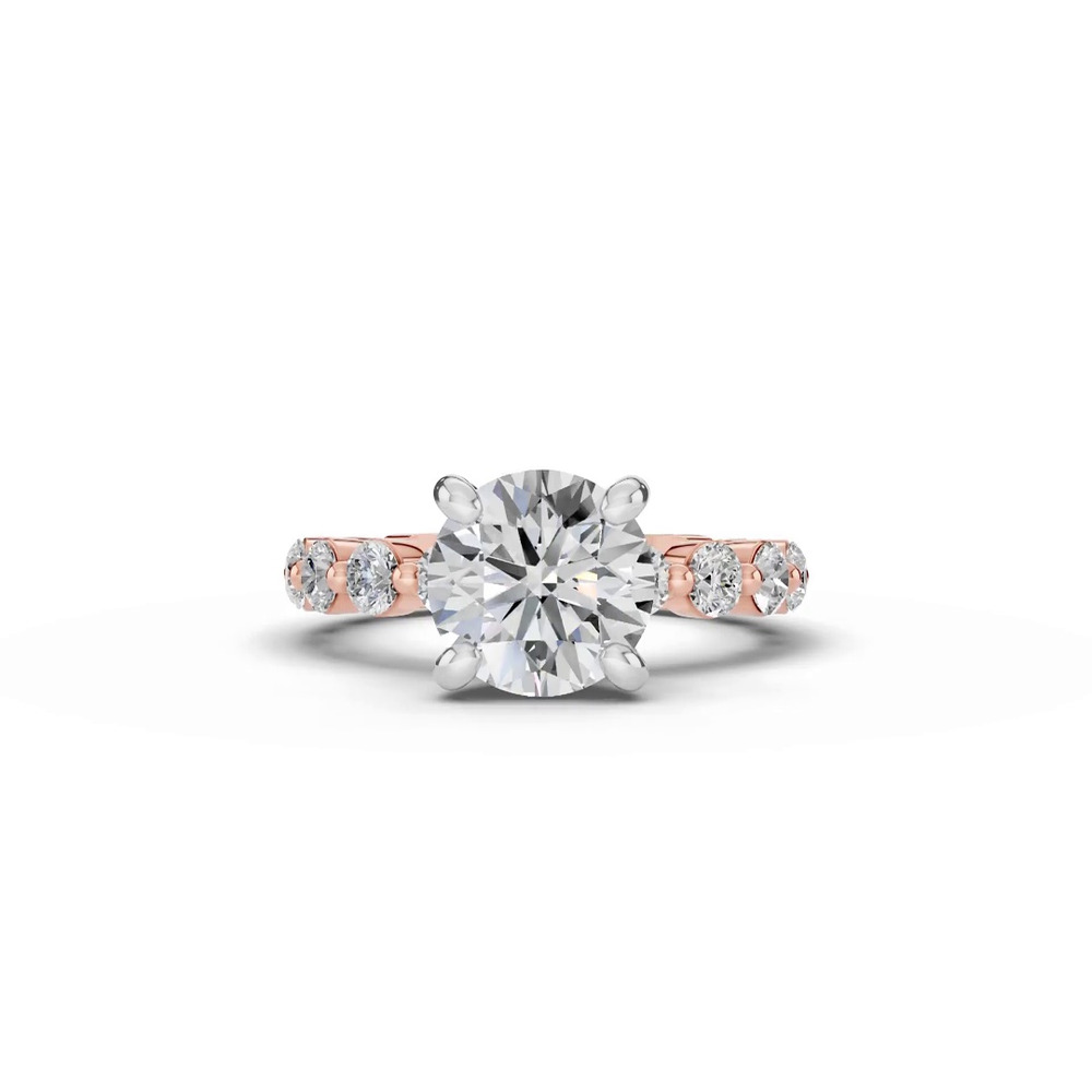 360 degree view of Signature Hearts & Arrows Shared Prong Lab Engagement Ring (1.00ct. tw.)