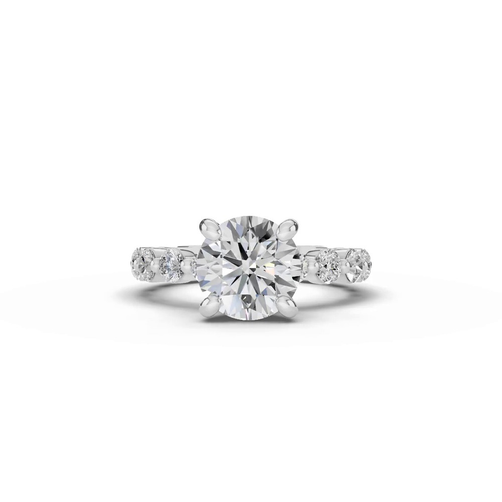 360 degree view of Signature Hearts & Arrows Shared Prong Lab Engagement Ring (1.00ct. tw.)