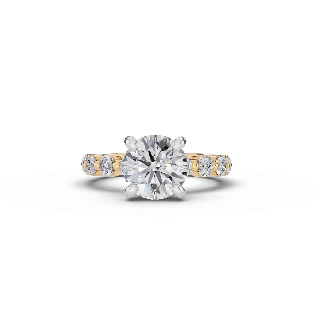 360 degree view of Signature Hearts & Arrows Shared Prong Lab Engagement Ring (1.00ct. tw.)