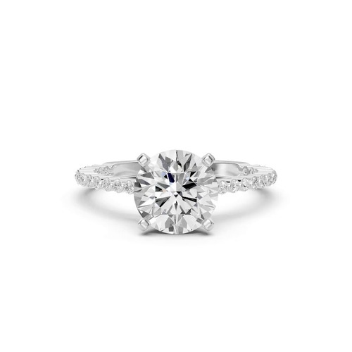 360 degree view of Signature Hearts & Arrows Shared Prong Cathedral Lab Engagement Ring (1/4ct. tw.)