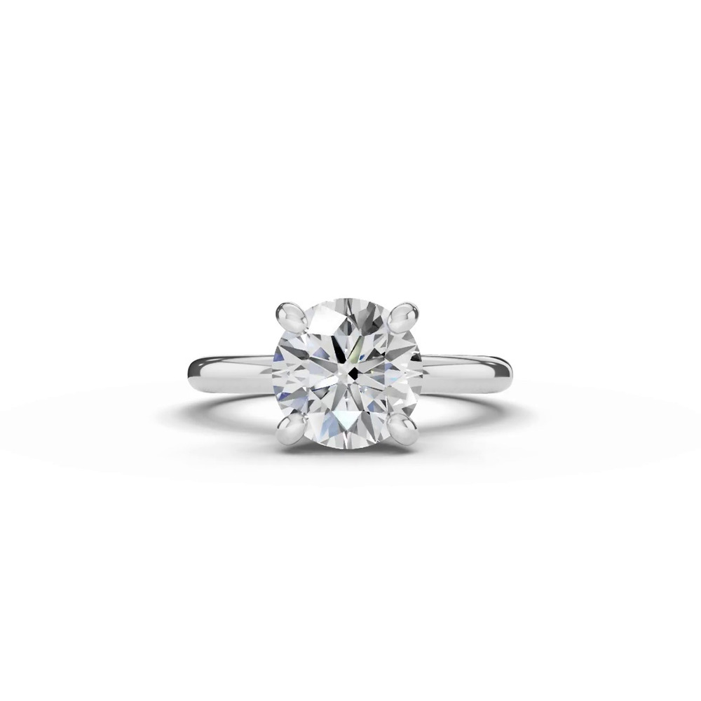 360 degree view of Signature Hearts & Arrows Hidden Halo Lab Engagement Ring (2mm)
