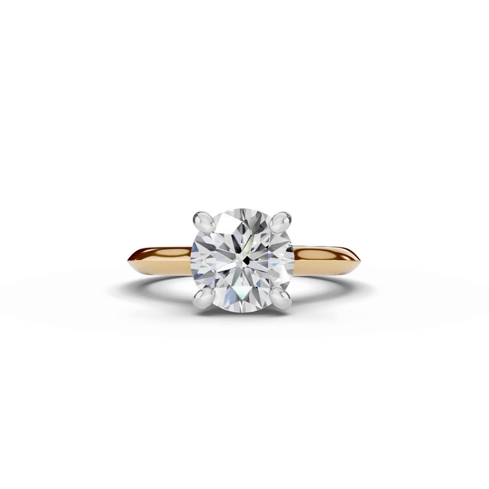 360 degree view of Signature Hearts & Arrows Hidden Halo Knife-Edge Cathedral Lab Engagement Ring