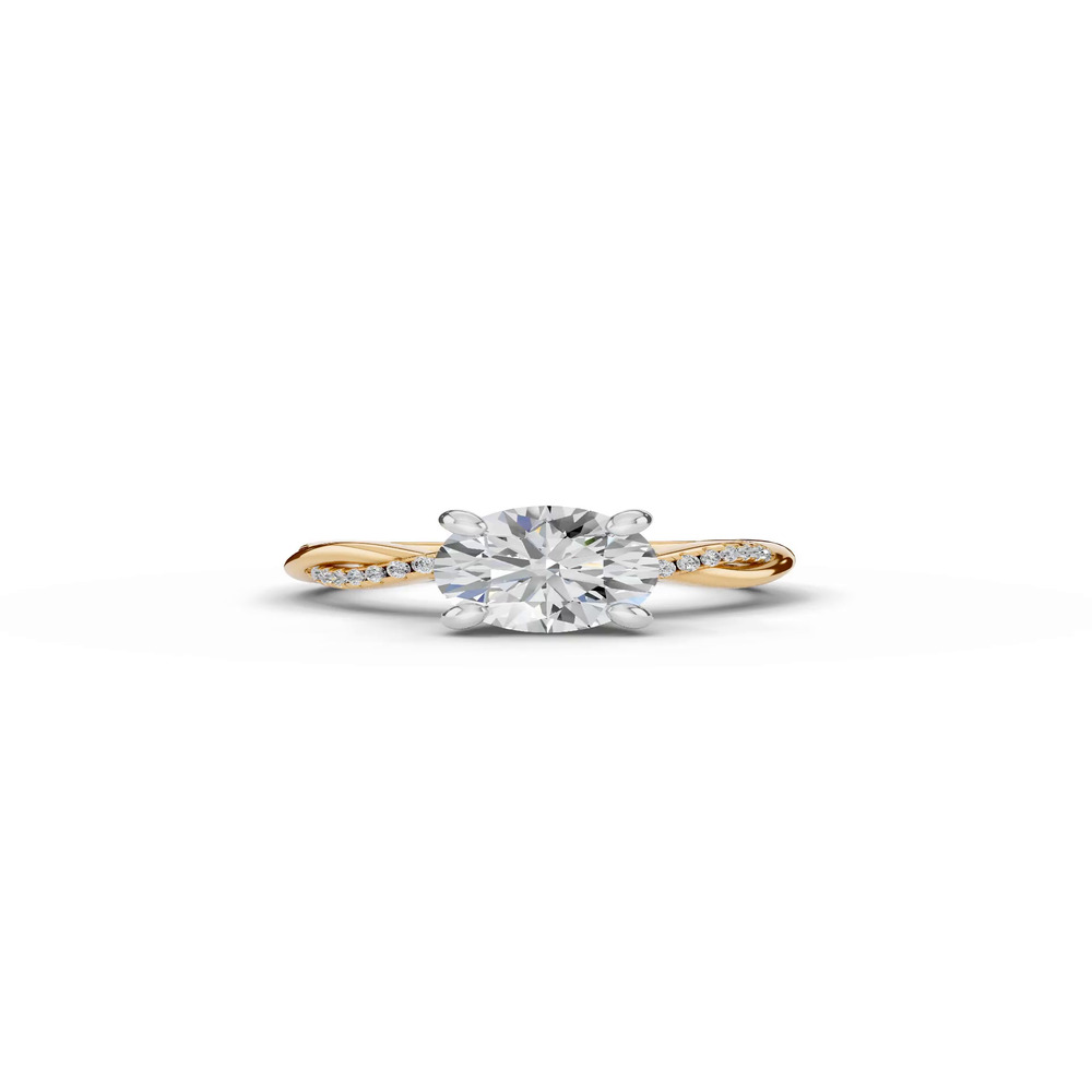 360 degree view of Signature Hearts & Arrows Pavé Twist Lab Engagement Ring