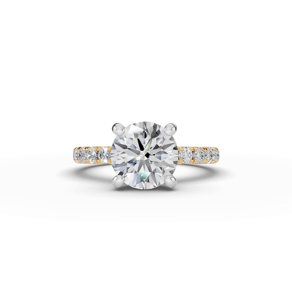 360 degree view of Signature Hearts & Arrows Pavé Lab Engagement Ring (1/2ct. tw.)